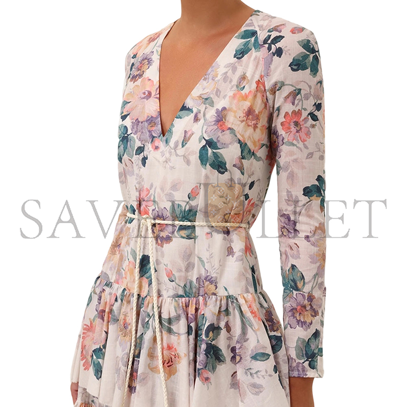 ZIMMERMANN ACACIA TIERED MAXI DRESS 2450DRS252